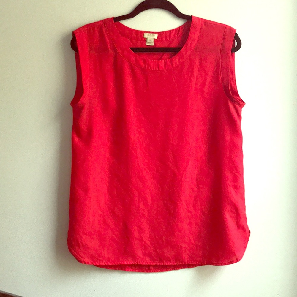 ☀️Stunning red j. Crew factory blouse☀️